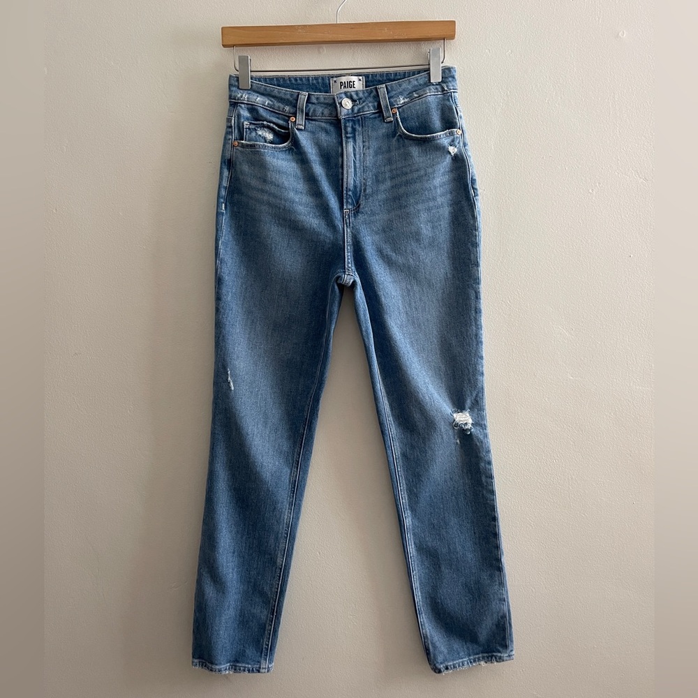 Paige Sarah Slim Capulet Destructed Jeans, Size 27 - Picture 4 of 16